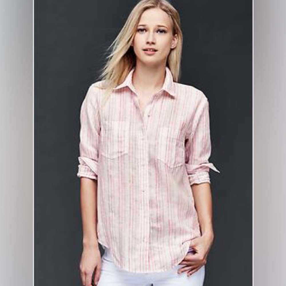 Gap Linen Boyfriend Shirt